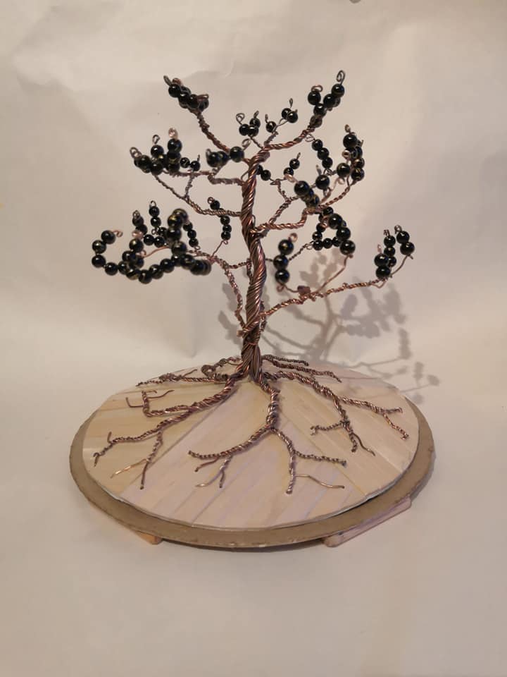 Aspect of Autumn - handmade wire tree sculpture