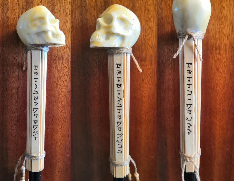 Seneca's Swaggering Skull - swagger stick | promenading cane