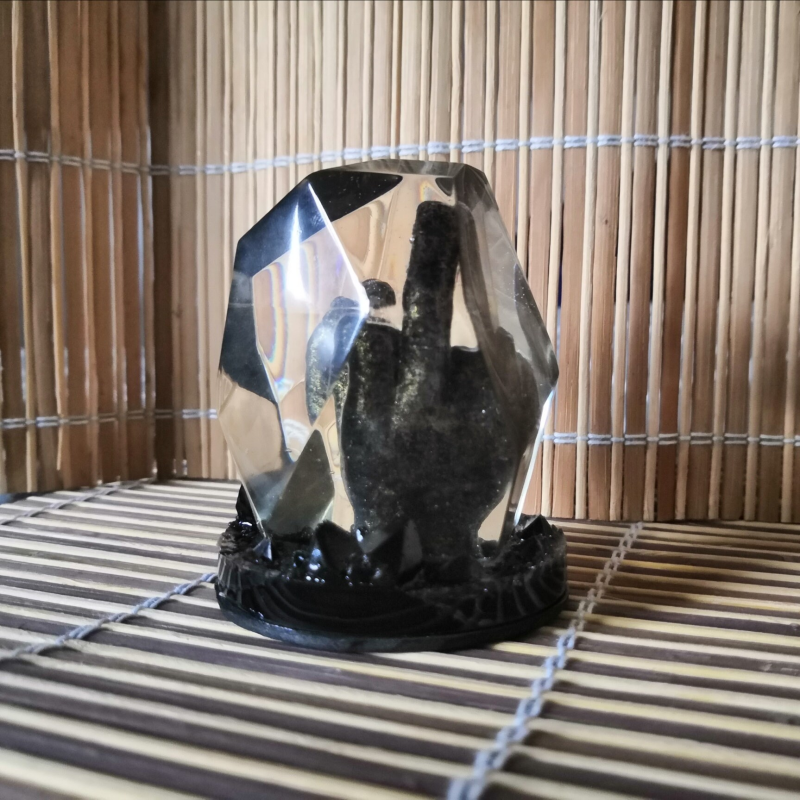 Banishing Crystal - human hand | rude gesture | flip the bird