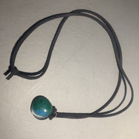 Fused glass pendant necklace FGN125