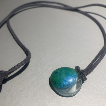 Fused glass pendant necklace FGN125