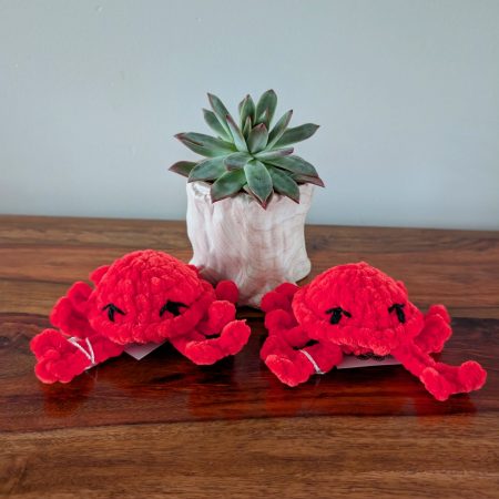 Cute Crab Crochet Toy, Amigurumi Desk Buddy, Under The Sea Plushie