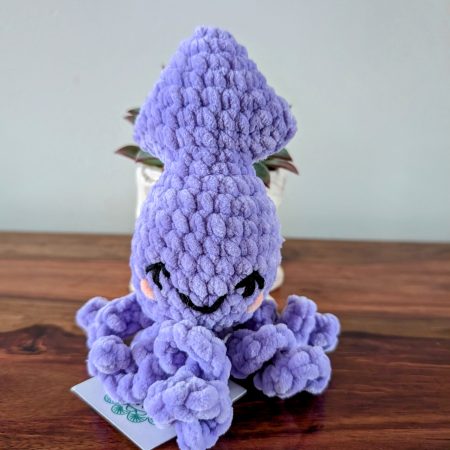 Squishy Squid Crochet Soft Toy, Available in Multiple Colours, Handmade Crochet Plushie