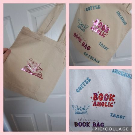 Book canvas tote bag
