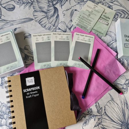 Date adventure cards and scrapbook