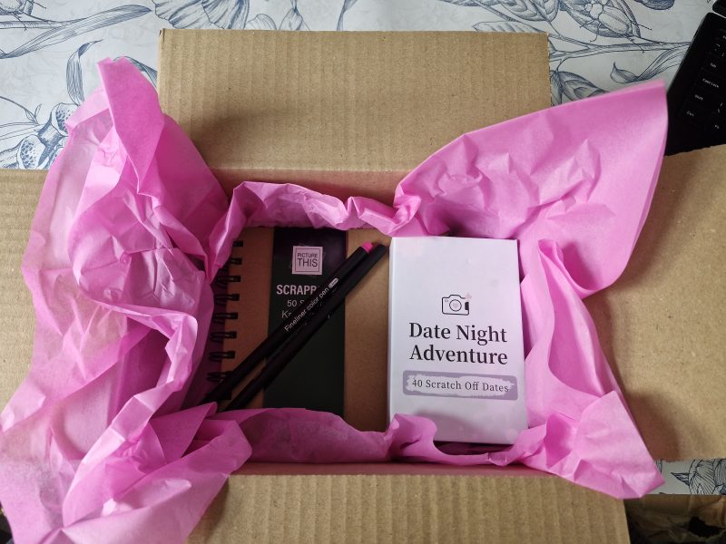 Date adventure cards and scrapbook