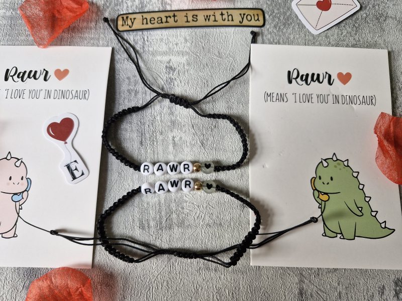 A cute bracelet set for a young couple