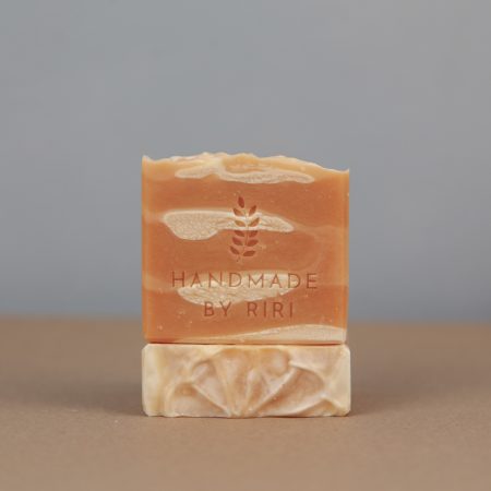 Natural Vegan Soap with Rose Geranium & Lemongrass Essential Oils, Plastic & Palm Free