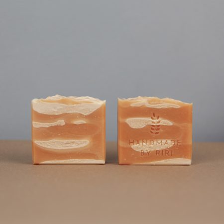 Natural Vegan Soap with Rose Geranium & Lemongrass Essential Oils, Plastic & Palm Free