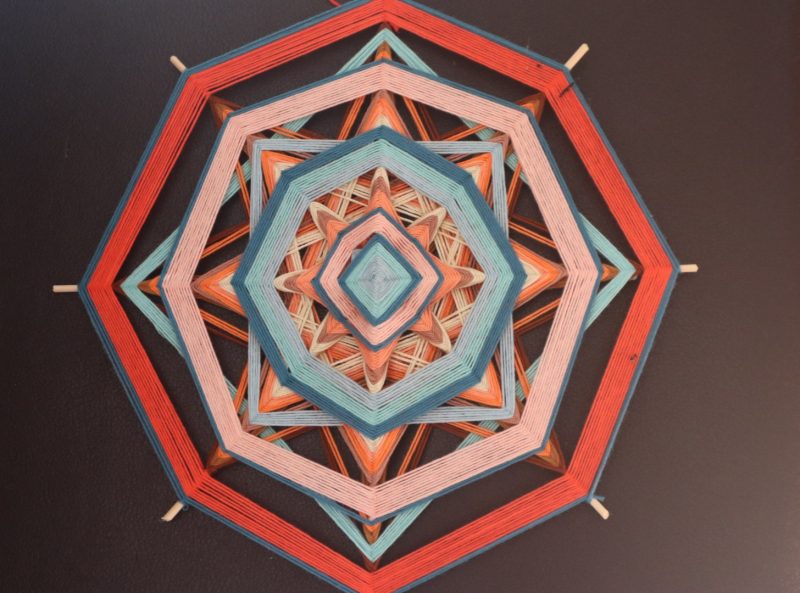 Ojos de Dios 'Summer vibes'/ Handcrafted mandala/ Birthday gift/ Spiritual present/ Wall art