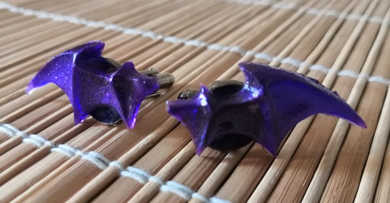 Chiroptera Cufflinks | handmade jewellery | accessories | bat | resin