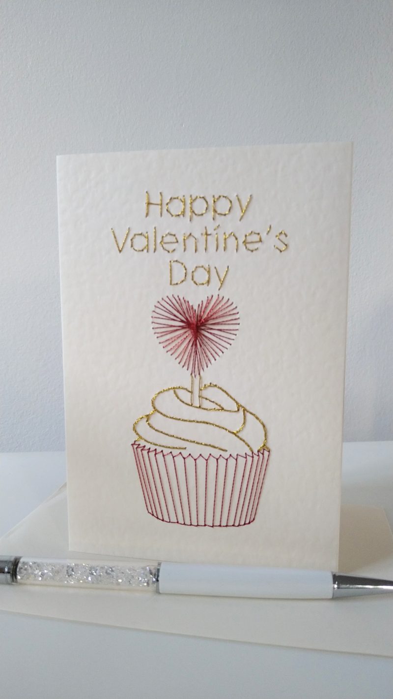 Valentine's Day Cupcake Handmade Card