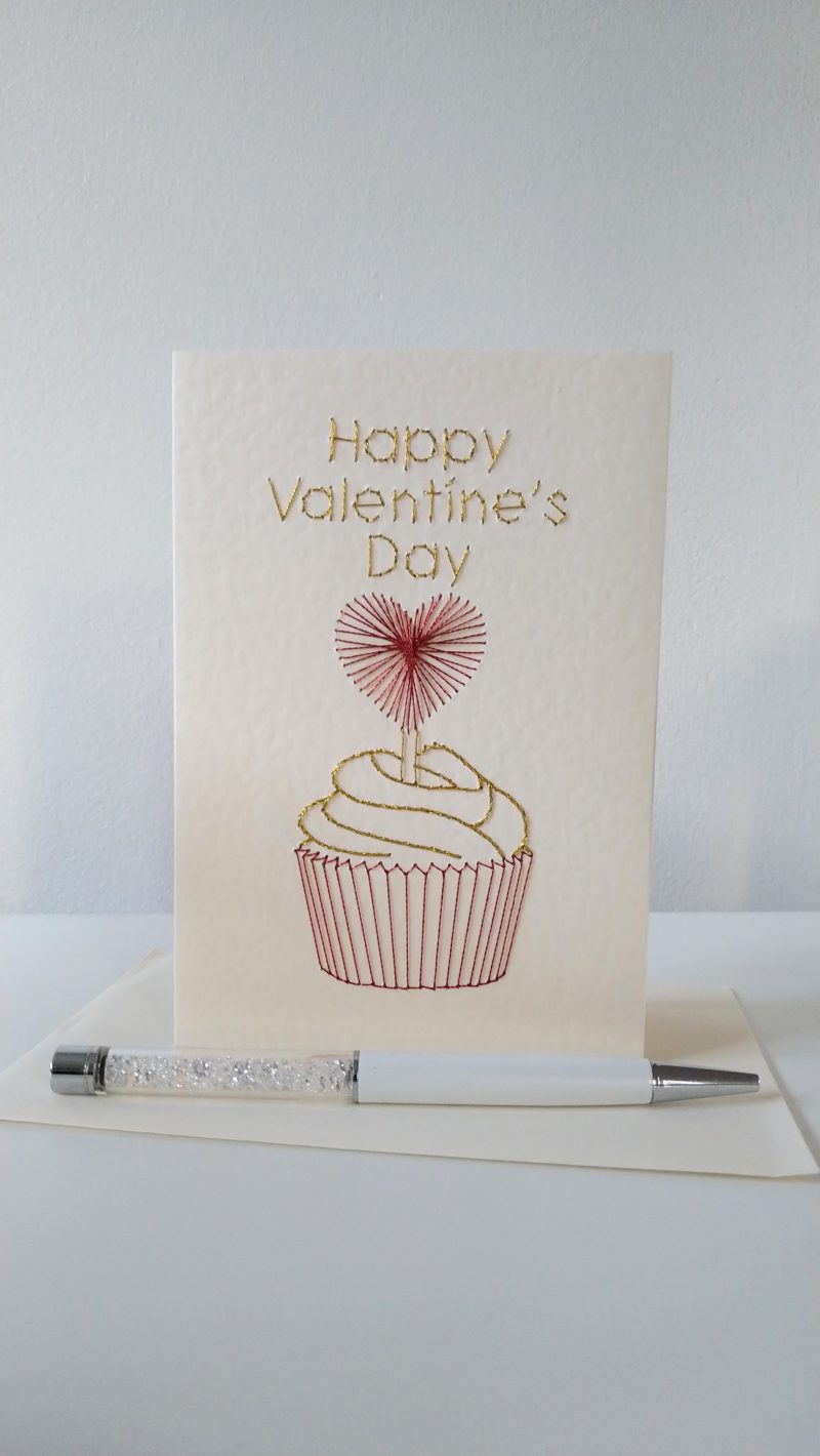 Valentine's Day Cupcake Handmade Card