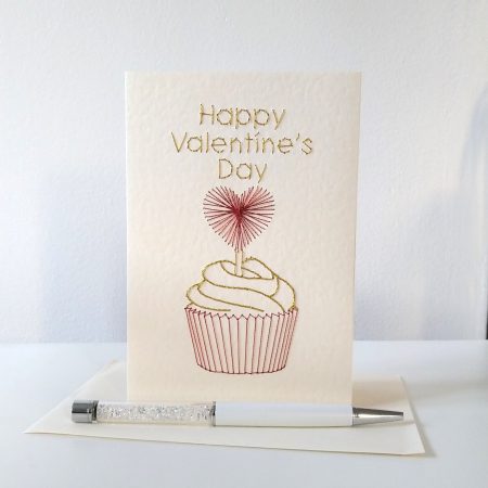 Valentine's Day Cupcake Handmade Card