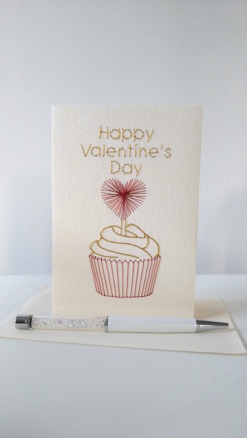 Valentine's Day Cupcake Handmade Card