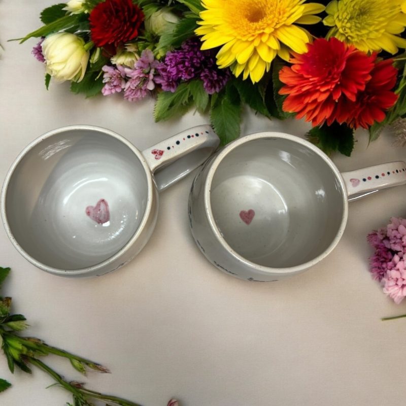 Handthrown cat mug for feline lovers