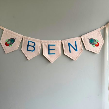 Space/Rocket Name Bunting, Personalised Name Bunting, Nursery Bunting, Personalised Garland
