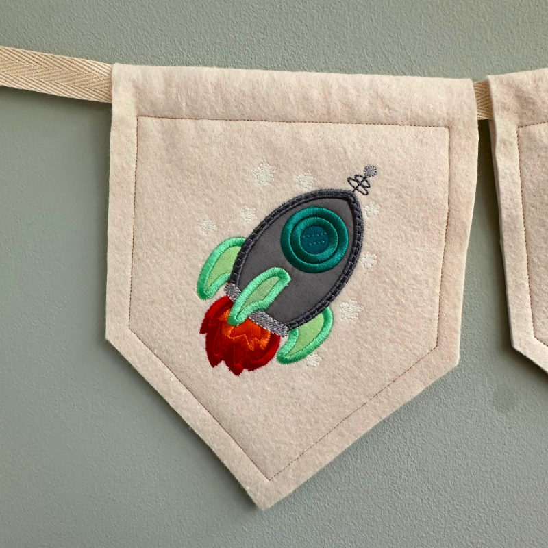 Space/Rocket Name Bunting, Personalised Name Bunting, Nursery Bunting, Personalised Garland
