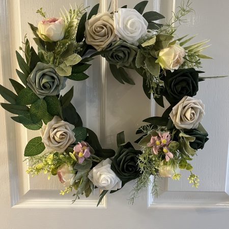 Beautiful 12” floral hanging decoration