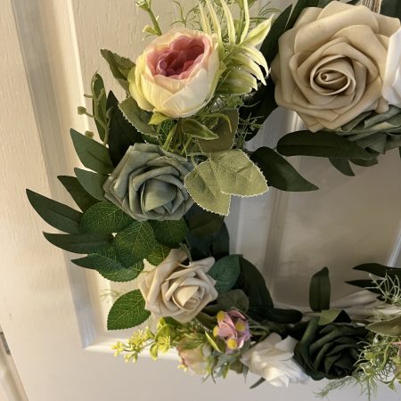 Beautiful 12” floral hanging decoration