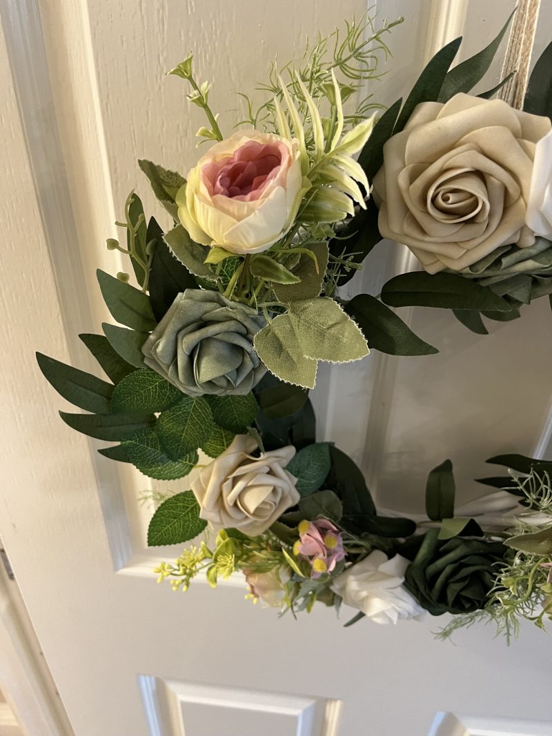 Beautiful 12” floral hanging decoration