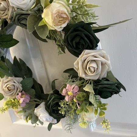 Beautiful 12” floral hanging decoration