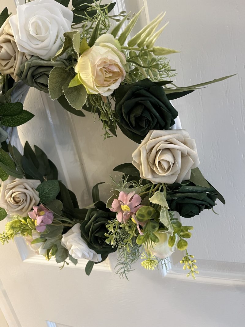 Beautiful 12” floral hanging decoration