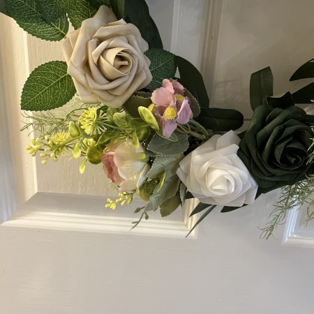 Beautiful 12” floral hanging decoration