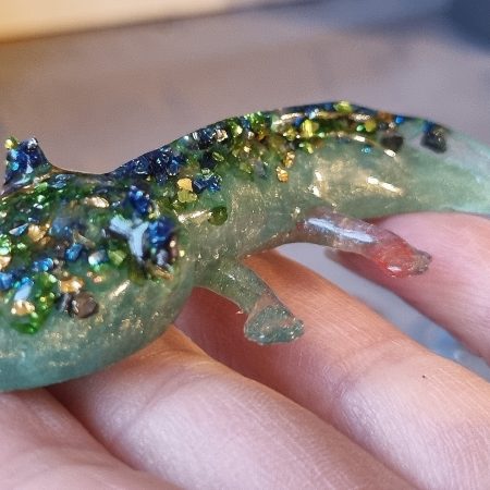 Colourful resin glass ornamental axolotl - set of 3 (Copy)