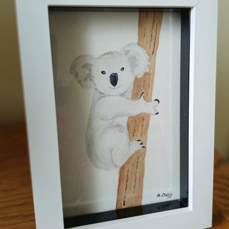Koala original framed watercolour