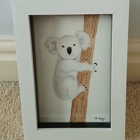 Koala original framed watercolour