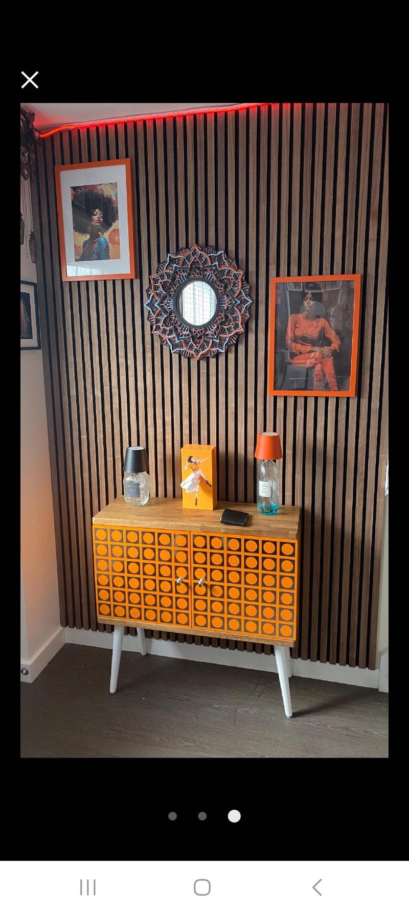 Atomic Retro Record Cabinet Mid-Century Sideboard