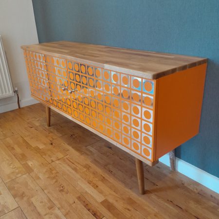 Atomic Retro Record Cabinet Mid-Century Sideboard