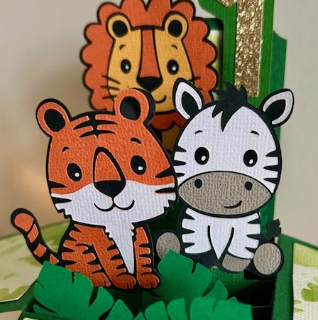 Personised Handmade Jungle Safari Birthday Card | Any name and age added for free