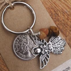 Memory Keychain/ Lucky Sixpence Gift