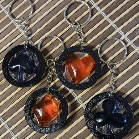 Ace in the Hole - keychain charms | handmade | resin | Ace | playing card suits