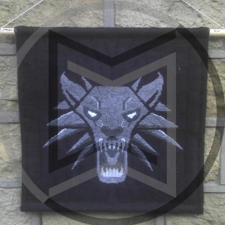 Wolf of Kaer Morhen - hand-made tapestry | inspired by the “Witcher” games
