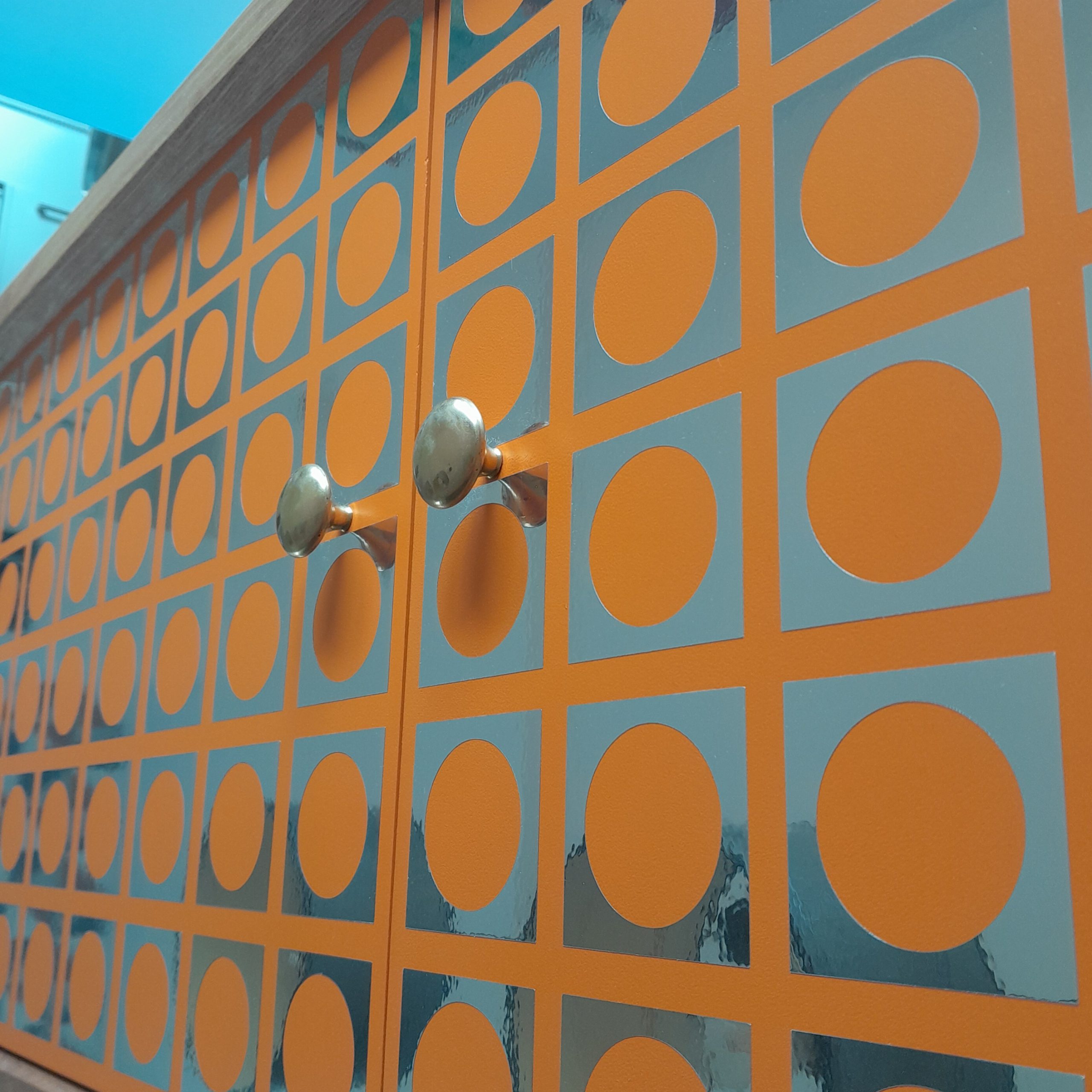 Atomic Retro Record Cabinet Mid-Century Sideboard