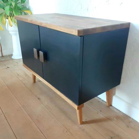 Classic Retro Record Cabinet Sideboard Mid-Century