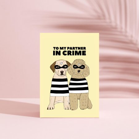 Dogs Partner Greeting Card / Love / Anniversary / Valentine's Day