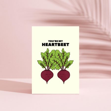 Beetroot Love Greeting Card / Love / Anniversary / Valentine's Day