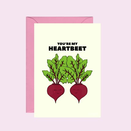 Beetroot Love Greeting Card / Love / Anniversary / Valentine's Day
