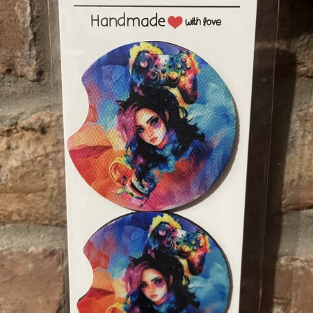 Personalised Car coasters, Custom design.