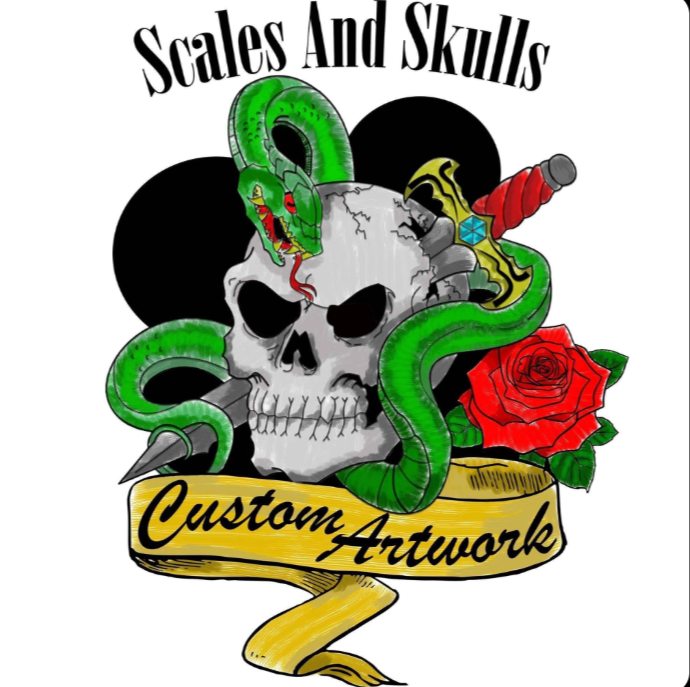 Scales and Skulls Custom Artwork