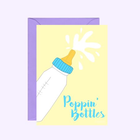 Baby Bottles Baby Greeting Card / Love / Baby / New Baby