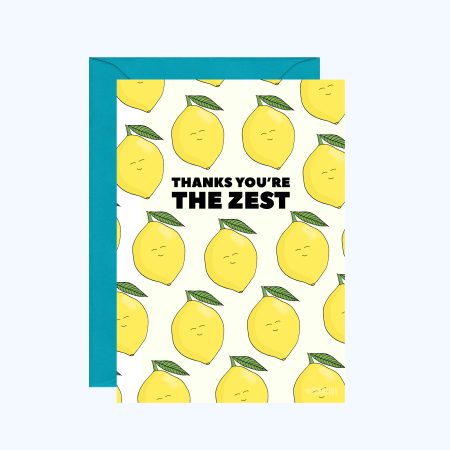 Lemon Thanks Greeting Card / Thanks / Thank You Cards / Good Luck