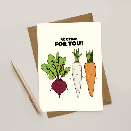 Rooting for You Greeting Card / Thanks / Thank You Cards / Good Luck