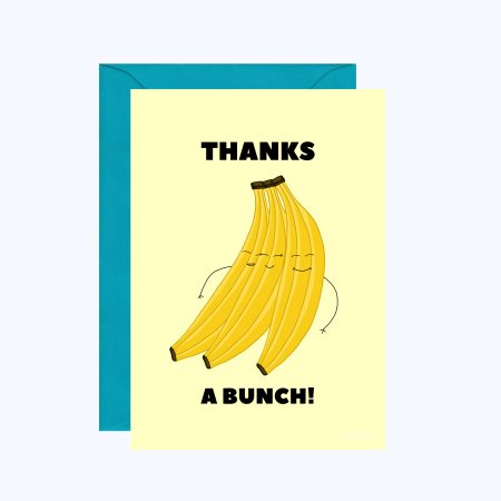 Banana Thank You Greeting Card / Thanks / Thank You Cards
