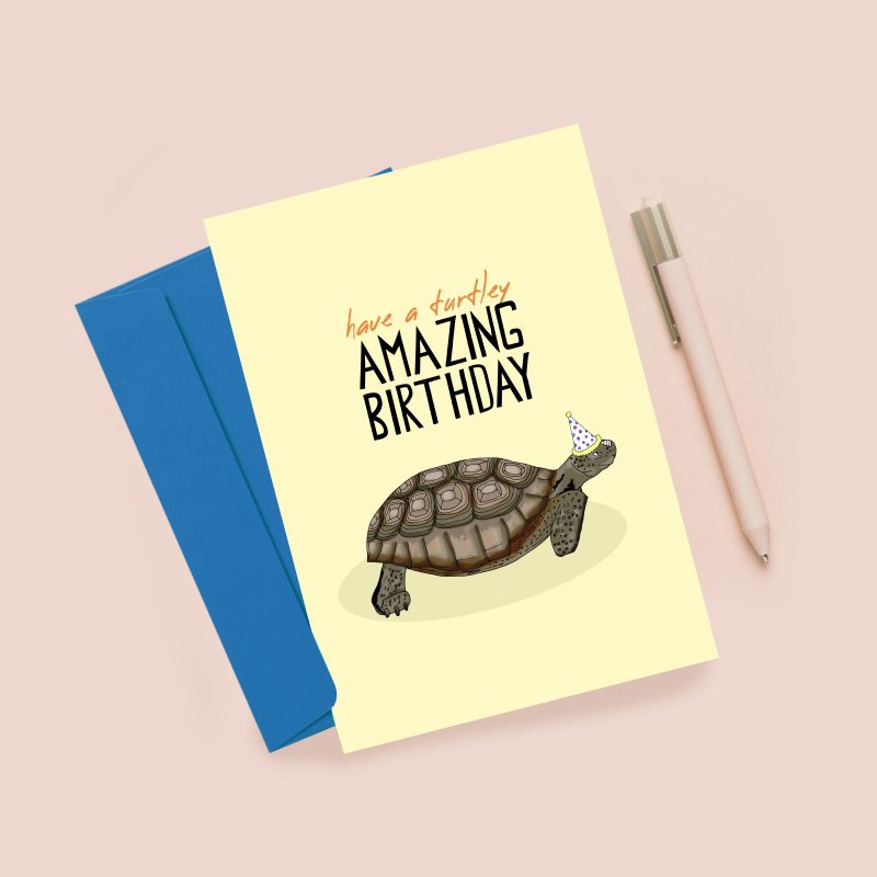 Turtle Birthday Greeting Card / Birthday / Birthday Cards