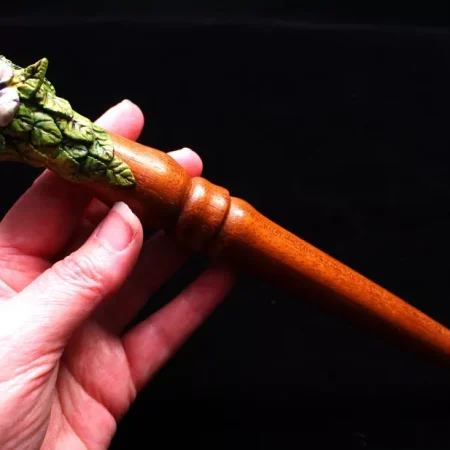 Dream Amethyst Oak and Birch wiccan magic wand